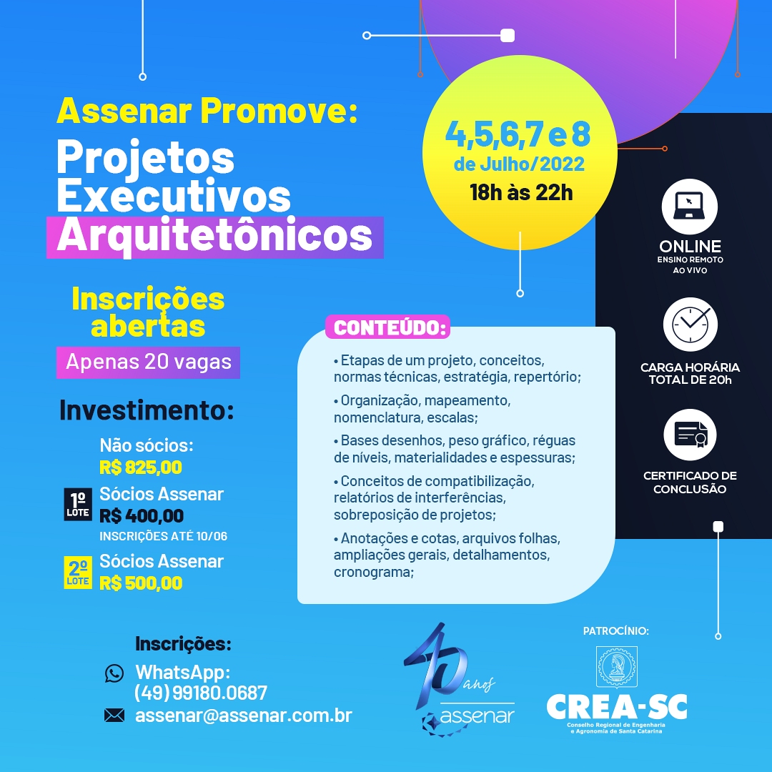 Conheça mais sobre os professores do Curso Projetos Executivos Arquitetônicos